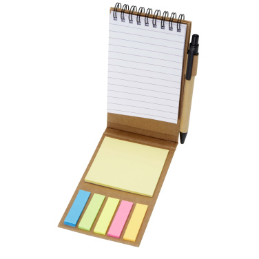 Logo trade business gift photo of: Flipper sticky notepad with ballpoint pen (black ink)