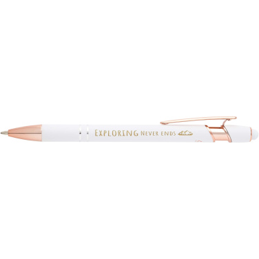 Logotrade promotional giveaway image of: Nanna ballpoint pen with rose gold finish (black ink)