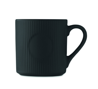 Logotrade promotional item picture of: Ribbed ceramic mug mat 340 ml