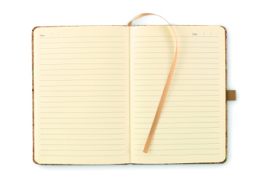 Logo trade corporate gift photo of: A5 cork coloured notebook