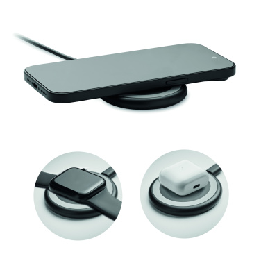 Logotrade promotional merchandise image of: 3 in 1 wireless charger 15W