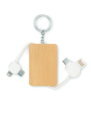 Logo trade advertising products picture of: Key ring charging cable