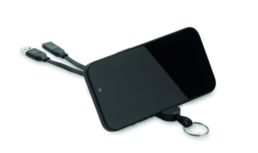 Logotrade business gifts photo of: 60W cable keyring recycled ABS