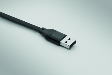 Logo trade promotional giveaway photo of: 60W cable keyring recycled ABS