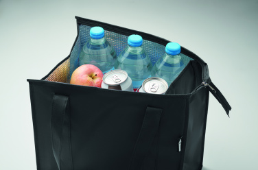 Logo trade promotional giveaways image of: Non woven RPET cooler bag