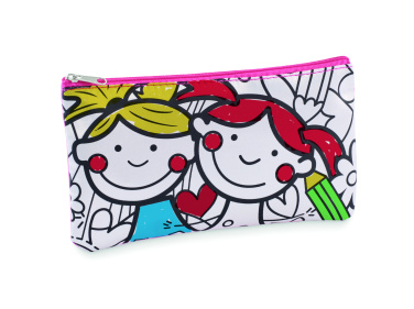 Logo trade advertising products image of: Pencil case with markers