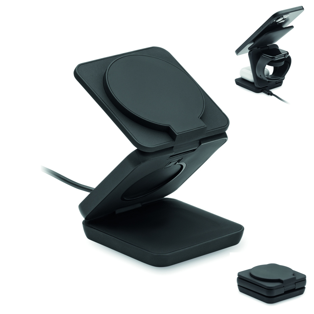Logotrade business gifts photo of: 3in1 foldable charging station