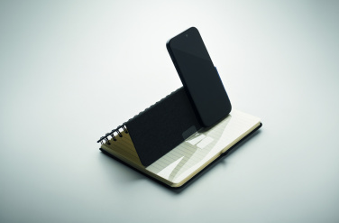 Logotrade business gift image of: A5 notebook with phone holder
