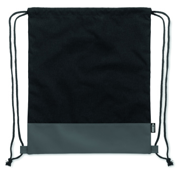 Logotrade business gifts photo of: RPET PU drawstring bag 2 tone