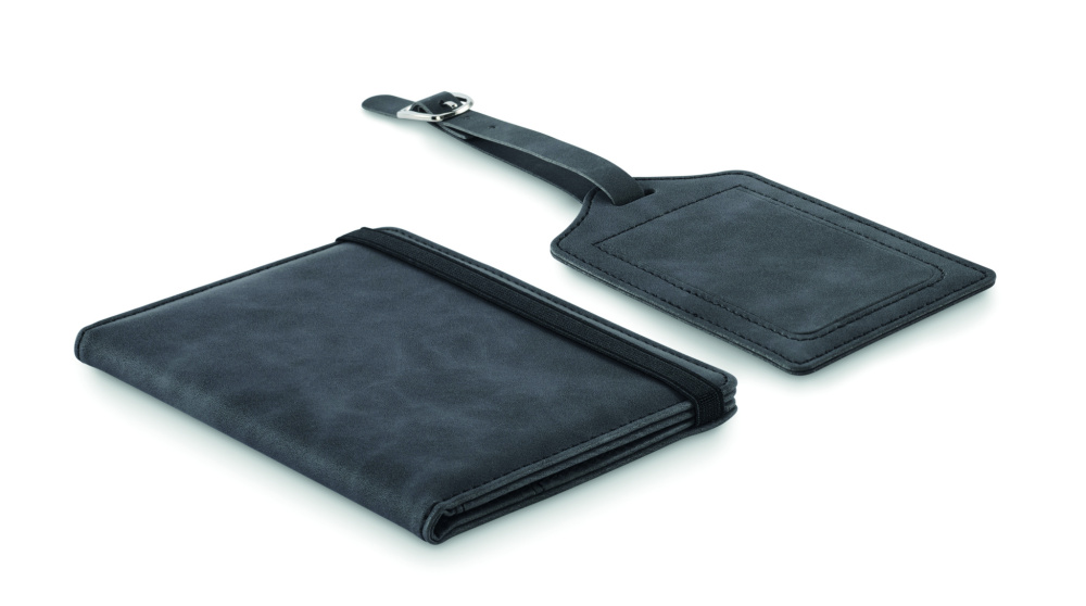 Logotrade promotional merchandise picture of: Passport and luggage tag set