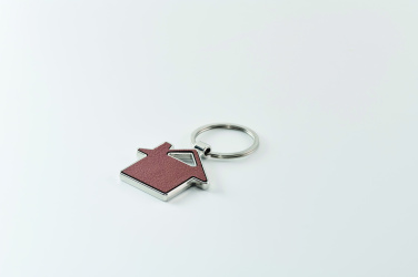 Logotrade promotional product picture of: House shaped key ring