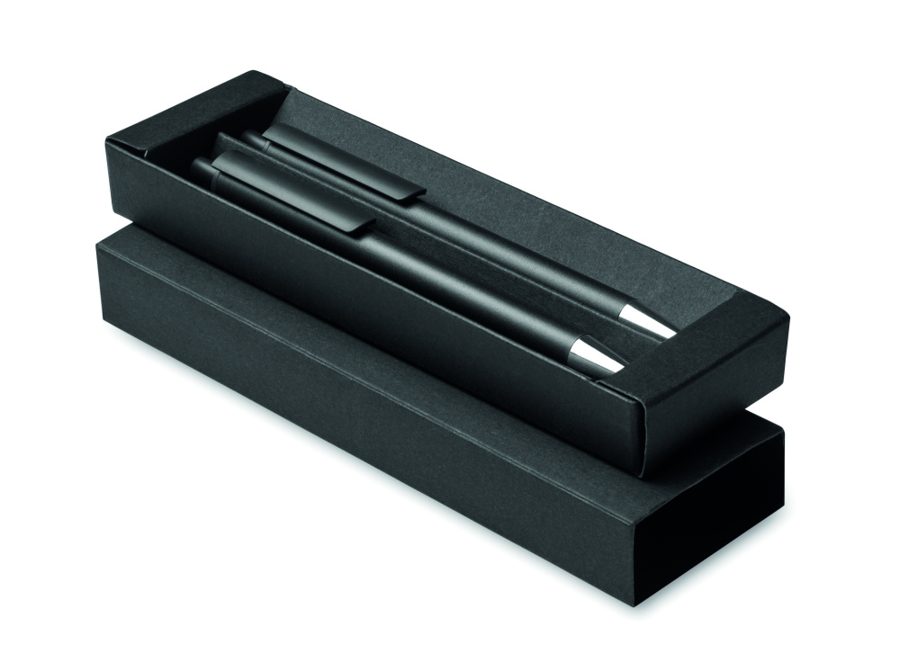 Logo trade advertising products image of: Recycled aluminium pen set