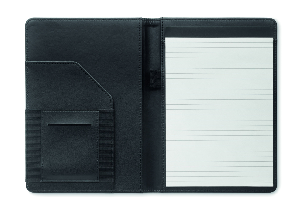 Logo trade promotional item photo of: A5 portfolio 300D RPET