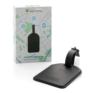 Logotrade promotional item picture of: Globetrack RCSrPolyester luggage tag with worldwide locating