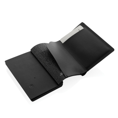 Logo trade corporate gifts image of: Seekcard RCS rpolyester card wallet with worldwide locating