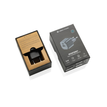 Logotrade promotional gift image of: Urban Vitamin Monterey RCS recycled plastic 20W GAN charger