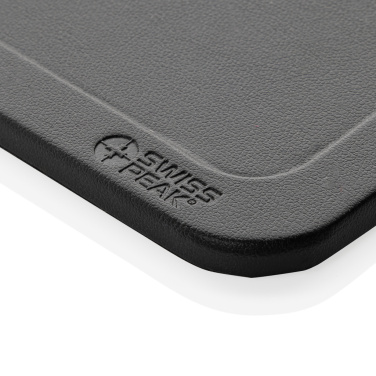 Logo trade promotional giveaway photo of: Swiss Peak 3 in 1 RCS recycled PU wireless charger desk tray