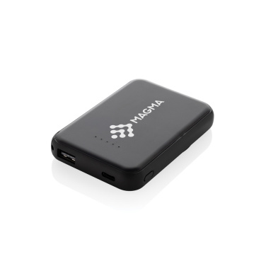 Logo trade business gifts image of: Stellar RCS recycled plastic 5000 mah 5W magnetic powerbank