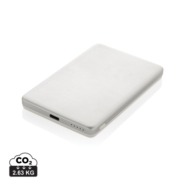Logotrade promotional merchandise image of: Orion RCS recycled aluminum 5000 mah 5W magnetic powerbank