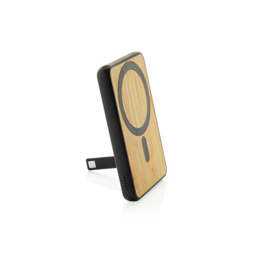 Logotrade advertising product picture of: Zen RCS rplastic 5000 mah 5W magnetic bamboo powerbank