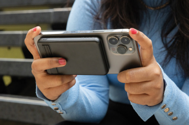 Logotrade corporate gift picture of: Zen RCS rplastic 5000 mah 5W magnetic bamboo powerbank