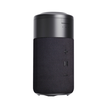 Logo trade promotional gifts image of: Urban Vitamin Anaheim RCS recycled 10W speaker 15W charger