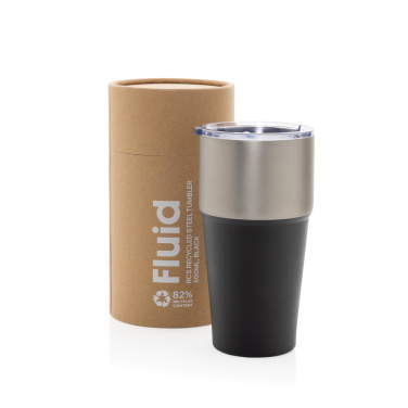 Logo trade promotional product photo of: Fluid RCS certified recycled steel tumbler 500ml