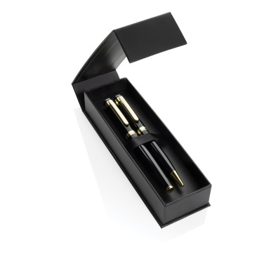 Logotrade promotional item picture of: Swiss Peak Luca RCS recycled brass deluxe pen set