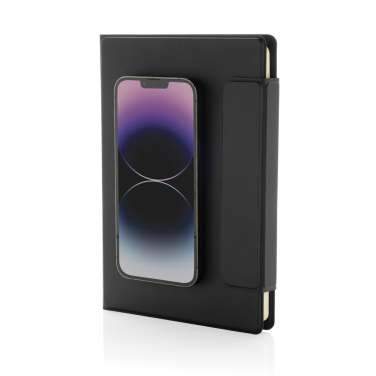 Logotrade promotional product image of: Stuart RCS certified RPU magnetic A5 portfolio