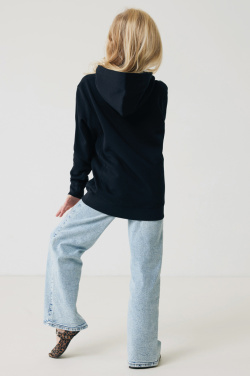 Logotrade promotional product image of: Iqoniq Yengo kids recycled cotton hoodie with sidepockets