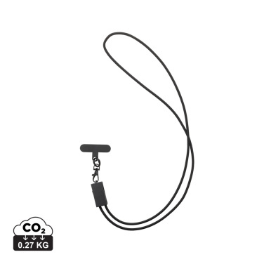Logo trade promotional merchandise image of: Terra RCS recycled PET phone cord with dual charge cable