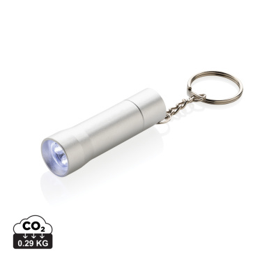 Logotrade promotional giveaway image of: Flash RCS recycled aluminium keychain torch