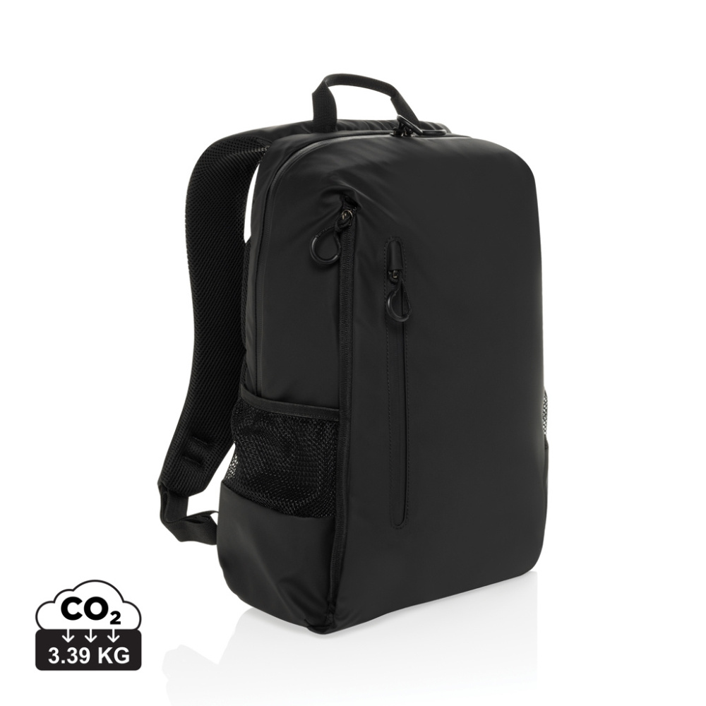 Logotrade corporate gifts photo of: Lima Aware™ RPET water resistant 15.6 laptop backpack