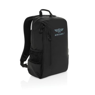 Logo trade business gifts image of: Lima Aware™ RPET water resistant 15.6 laptop backpack
