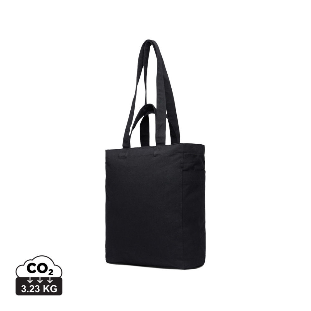 Logo trade promotional giveaways image of: VINGA Hilo AWARE™ recycled canvas zip tote