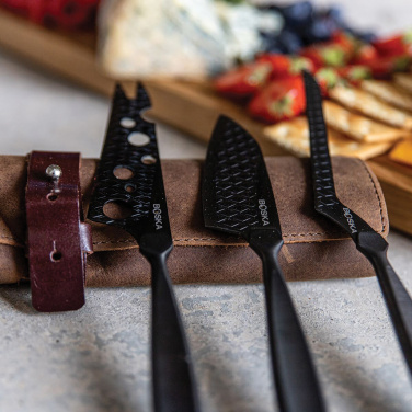 Logotrade business gift image of: BOSKA Cheese Knife Set Monaco+ Black