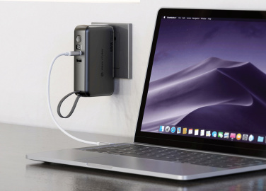 Logo trade promotional giveaways picture of: Urban Vitamin Eureka hybrid GANcharger 10000mah powerbank65W