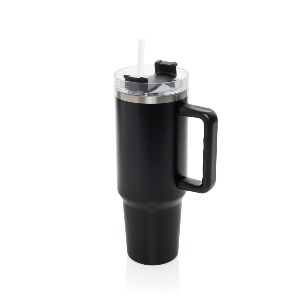 Logo trade promotional giveaway photo of: Stadley RCS recycled steel tumbler 1200ML