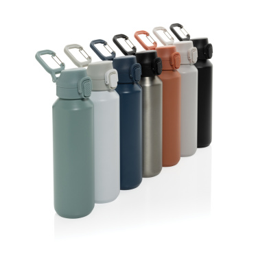 Logotrade business gift image of: Via RCS Re-steel lockable sport bottle 600ML