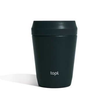 Logotrade promotional product picture of: Topl Recycled Steel To Go Tumbler Patented 360 Lid 235ml