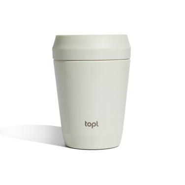 Logotrade advertising products photo of: Topl Recycled Steel To Go Tumbler Patented 360 Lid 235ml