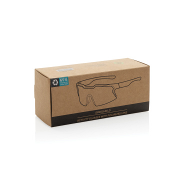Logo trade promotional merchandise image of: SproShield RCS plastic activity glasses with polarized lens