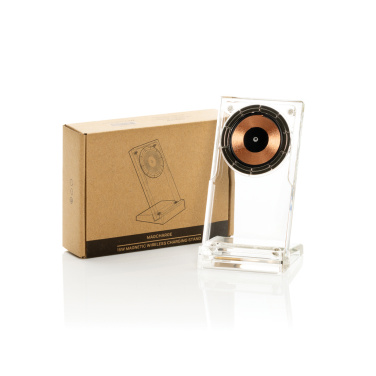 Logo trade promotional gift photo of: Magcharge 15W magnetic wireless charging stand