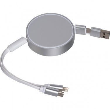 Logotrade advertising product image of: Charging cable made from recycled aluminum Ostend