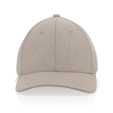 Logo trade promotional gifts picture of: Milo AWARE™ recycled heather 6 panel cap 200gr