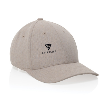 Logo trade promotional items image of: Milo AWARE™ recycled heather 6 panel cap 200gr