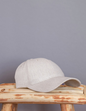 Logo trade promotional gift photo of: Milo AWARE™ recycled heather 6 panel cap 200gr