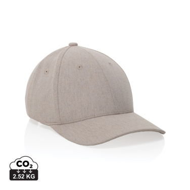 Logotrade promotional gift image of: Milo AWARE™ recycled heather 6 panel cap 200gr