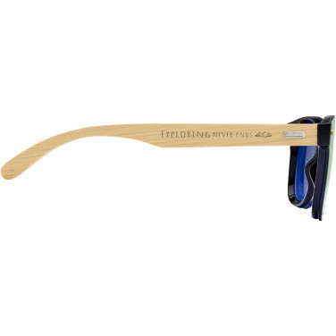 Logo trade promotional gifts image of: Tan sunglasses with bamboo temples