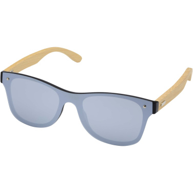 Logotrade corporate gift image of: Tan sunglasses with bamboo temples
